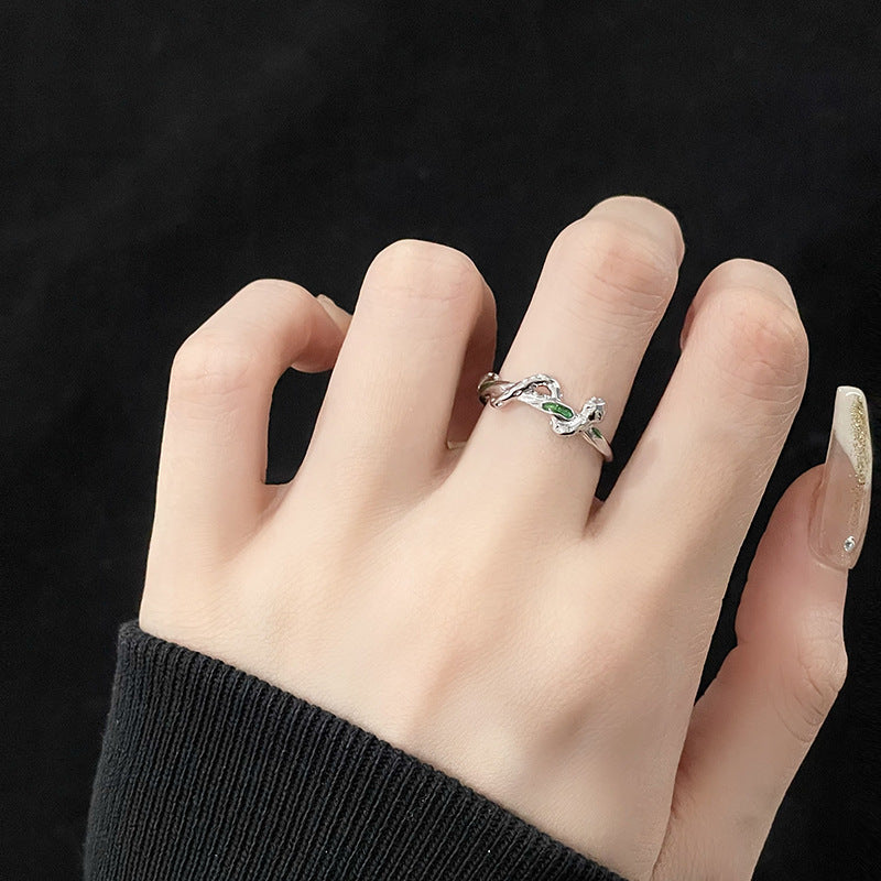 Snake High-grade Female Cold Style French Personalized Opening Rings