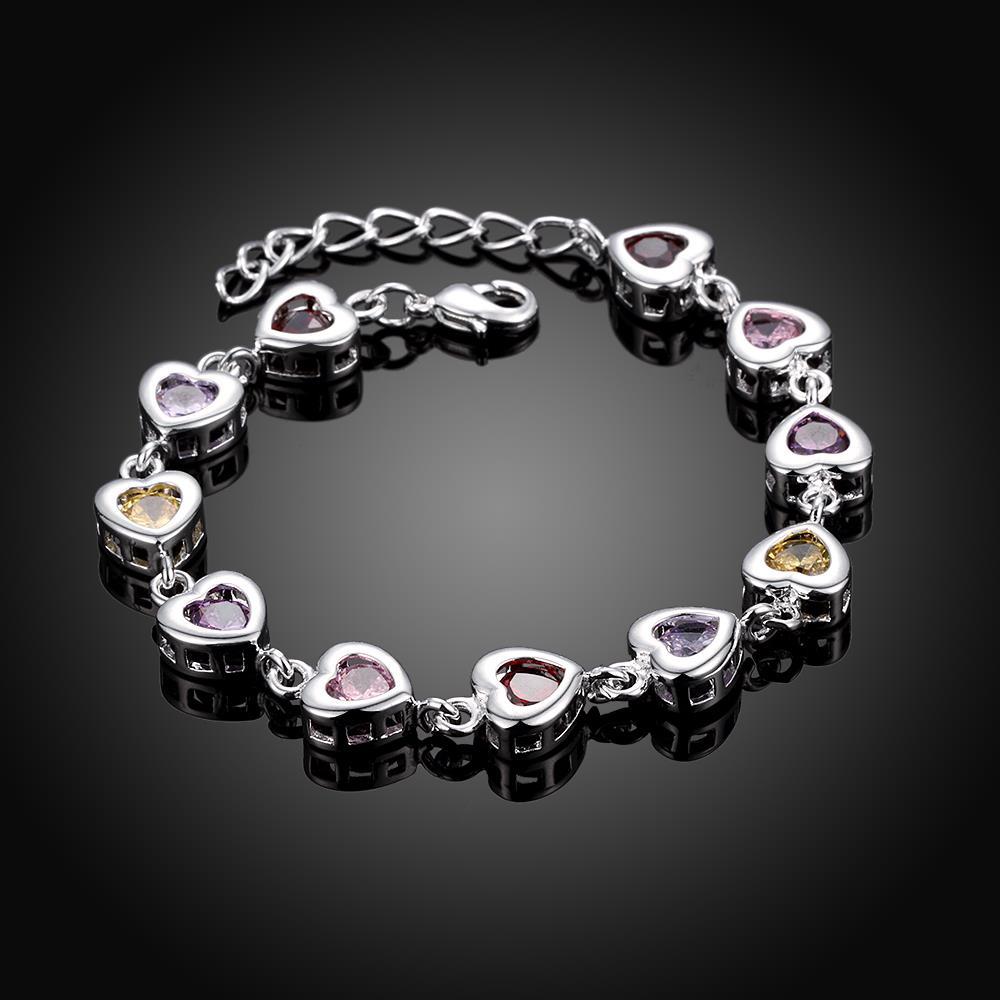 Damenschmuck, vergoldet, Zierstein, Zirkon, herzförmige Armbänder