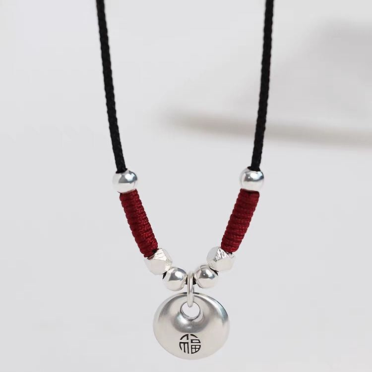 Colliers de clavicule en argent sterling avec serrure de sécurité pour femme