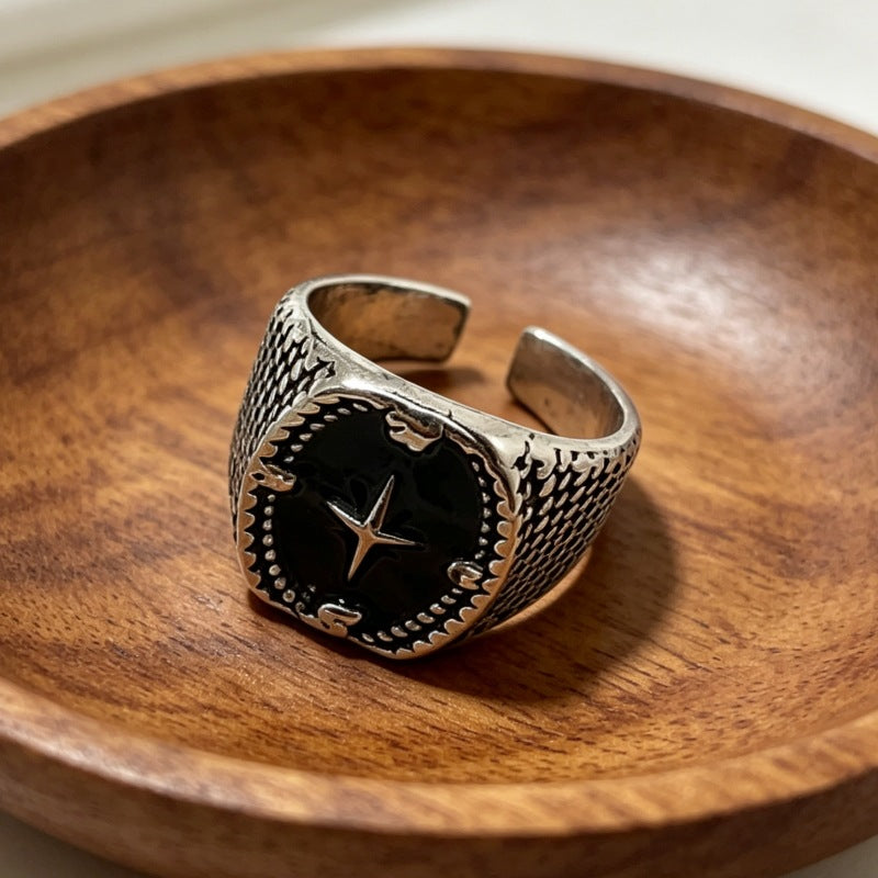 Men's Domineering Fashion Retro Devil's Eye Punk Single Ring