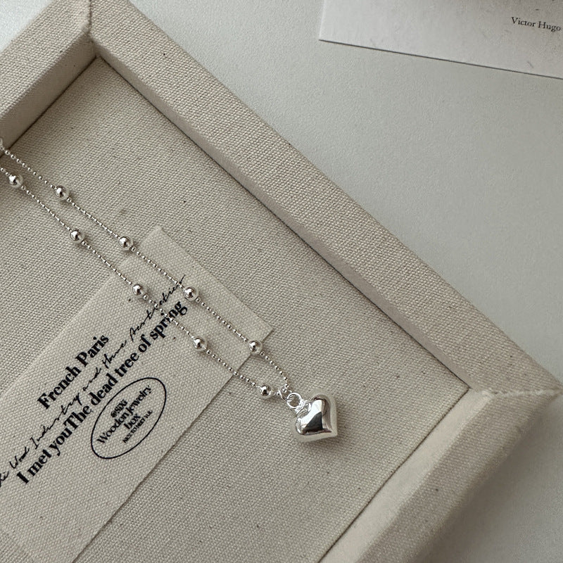 Sier Love Sweet Cool Wear Ornament Necklaces
