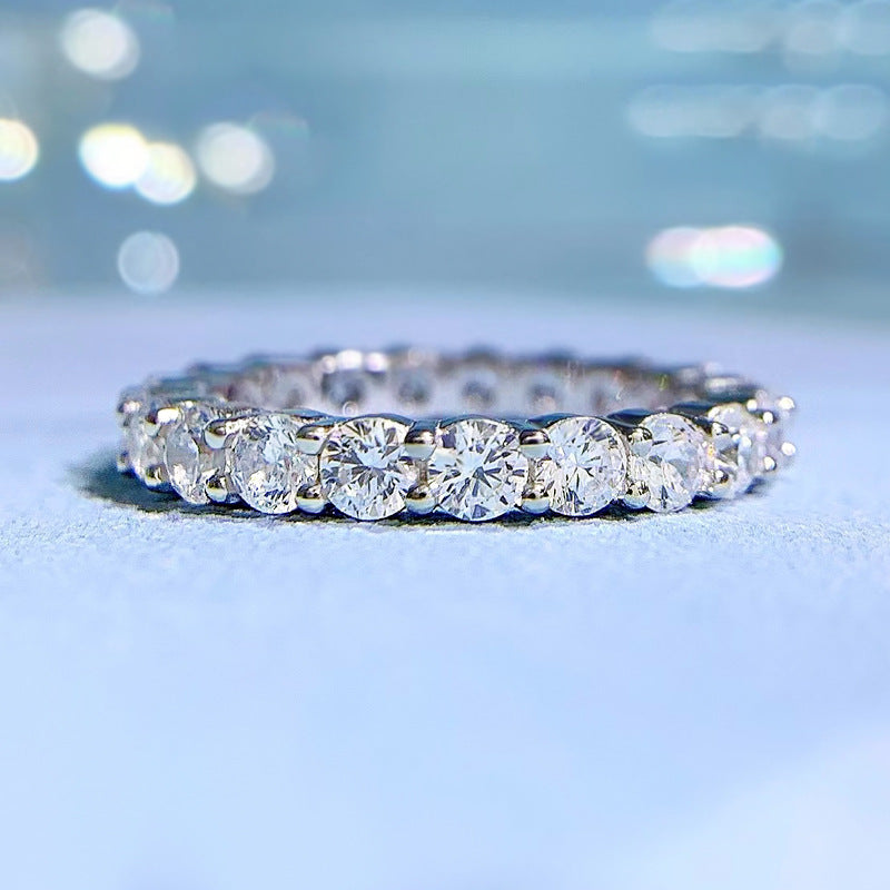 Damenreihen-Diamant-Mode- und Geschenkringe