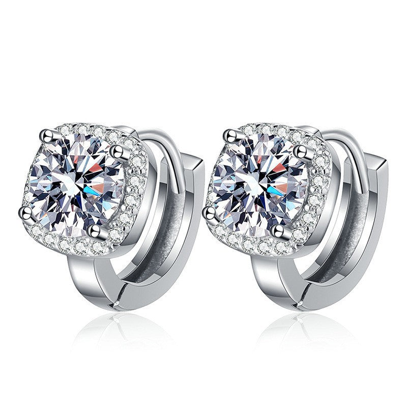 Women's Square Sugar Bag Design Sense Affordable Luxury Stud Earrings