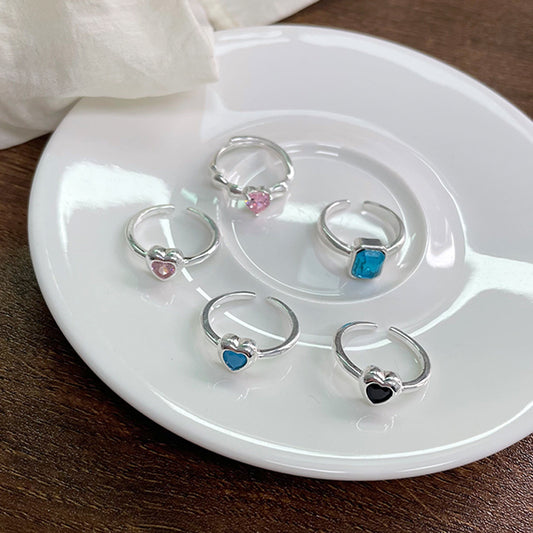 Women's Sterling Sier Simple Niche Accessories Cold Rings