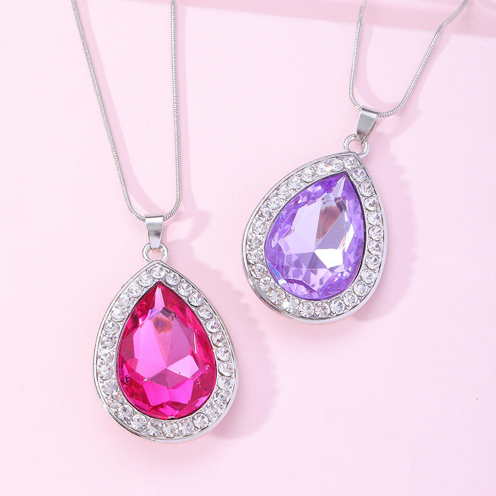 Sophia Power Stone Princess Charm Pendant Necklaces