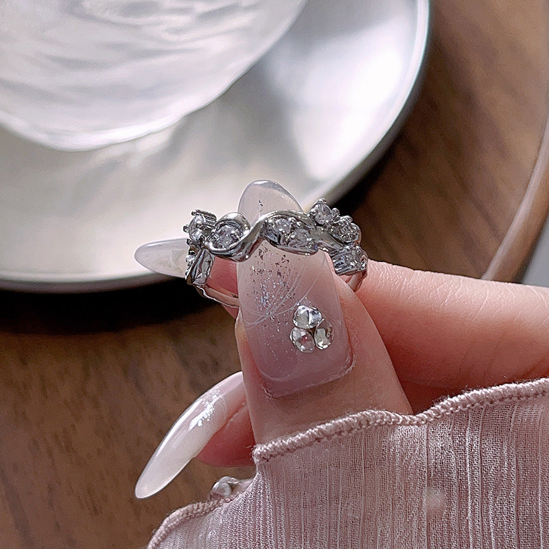 Women's High-grade Cold Style Personalized Zircon Fashion Rings