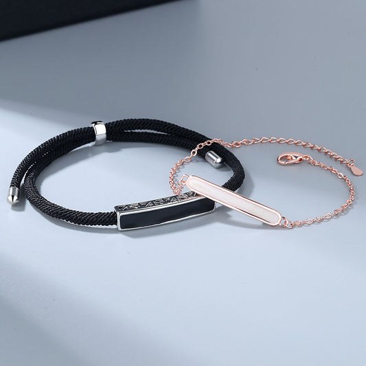 Women's & Men's & Single-minded Couple And One Pair Get Valentine's Bracelets