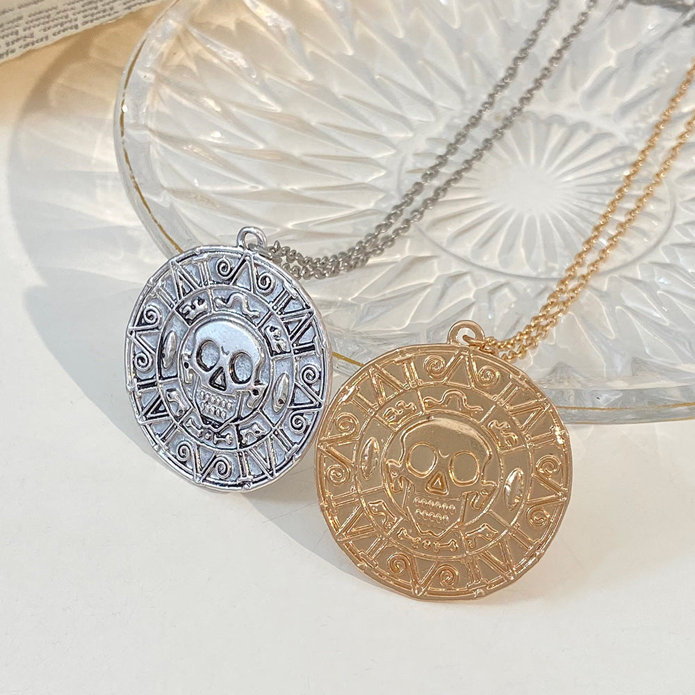Men's Movie Ornament Pirates Of The Caribbean Gold Necklaces