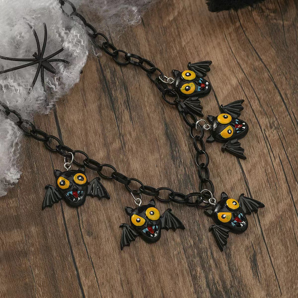 Personality Red Pumpkin Bat Ghost Tide Necklaces