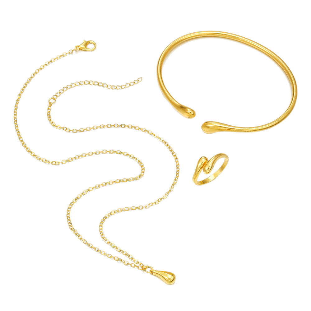 Innovative Exquisite Water Drop Eardrops Large Bracelets