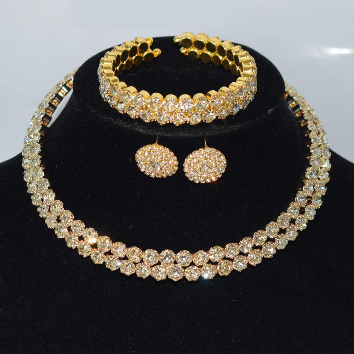Cool Fashion Rhinestone Collar Bridal Short Bracelets