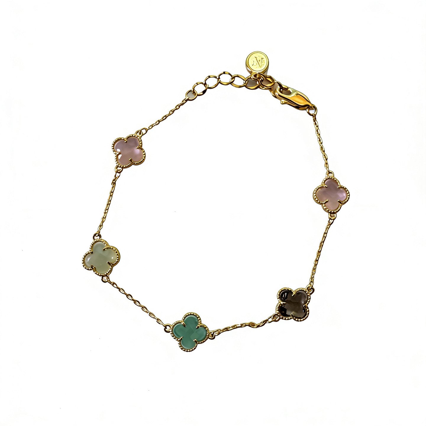 Colorful Four-leaf Clover Female Fashion Exquisite Bracelet