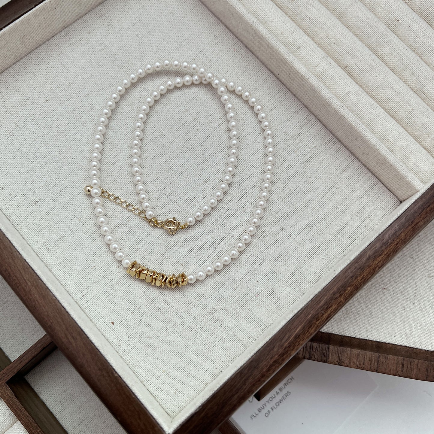 Colliers de cou en chaîne de clavicule capricieuse Simple en perles pour femmes