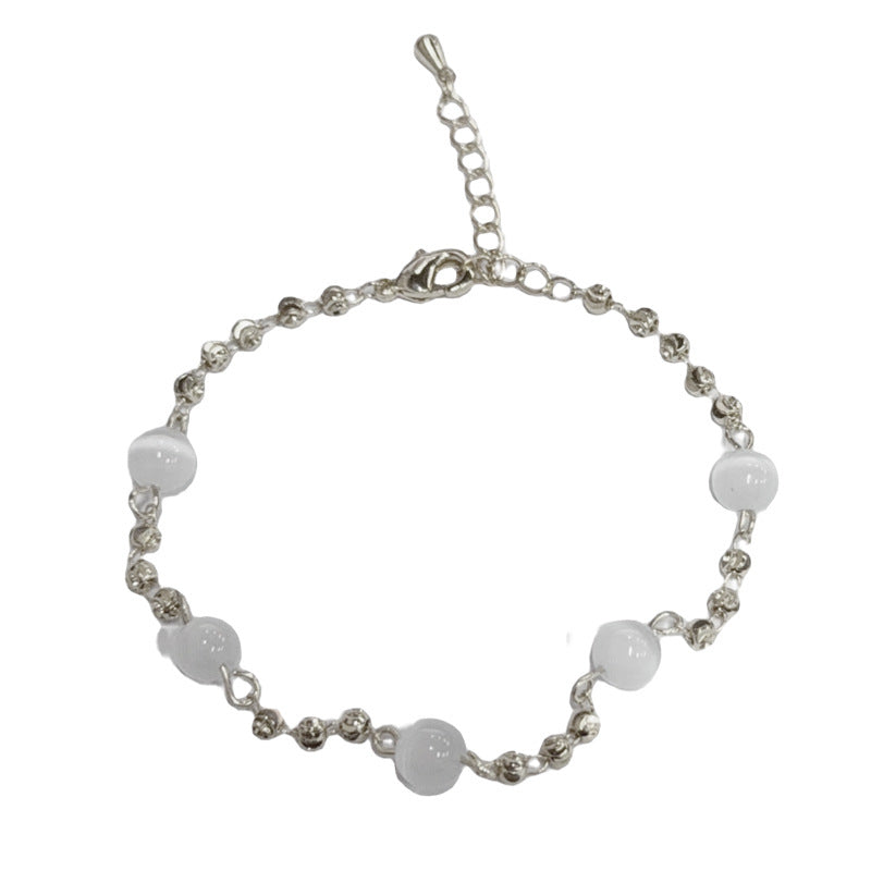 Women's Fashion Opal Beads Temperament Light Luxury Simple Unique Bracelet