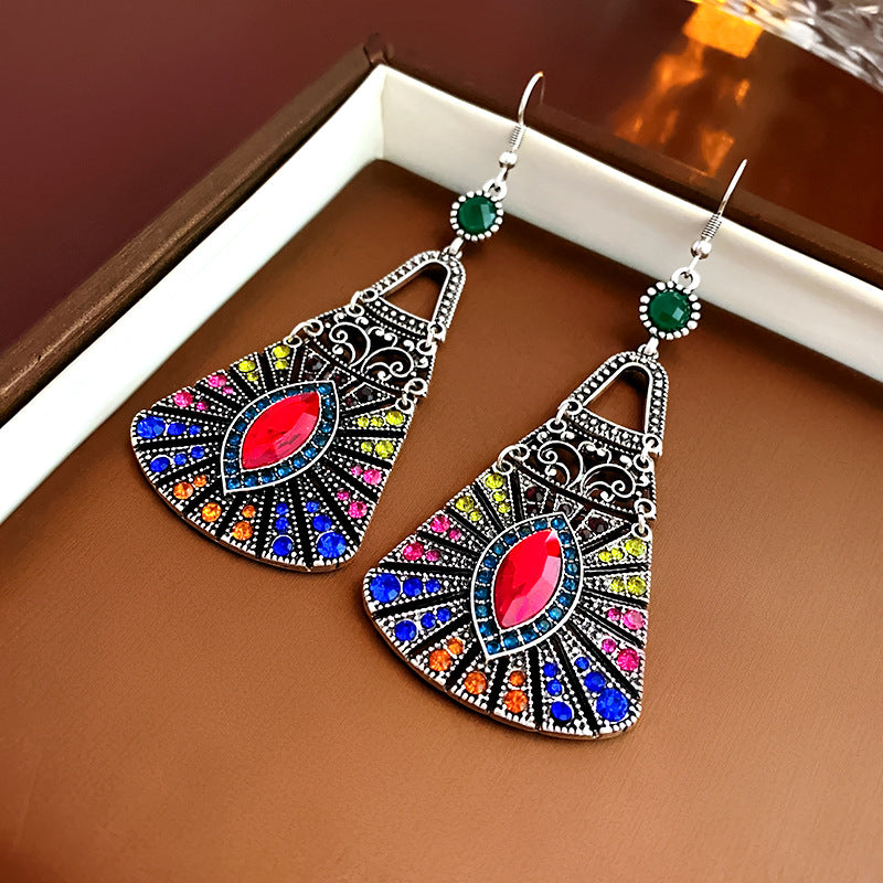 Women's Pink Heart-shaped Tassel Niche Design Fashion Earrings