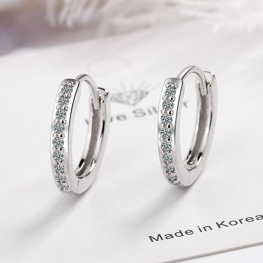 Women's Single-row Diamond Korean Fashionable Ear Earrings