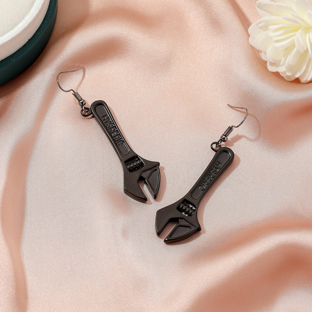 Boucles d'oreilles rétro simples pour femmes et hommes, petite clé, couple