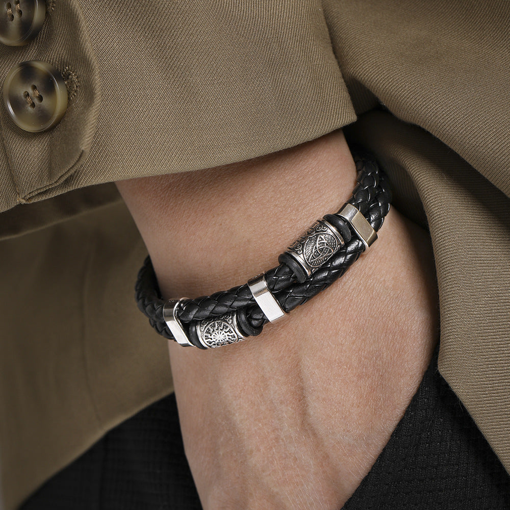 Women's & Men's & Leather Rope Hand Weaving And Bracelets