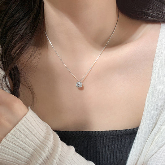 Women's Commute Summer Ornament Flash Cube Sugar Jeweled Pendant Necklaces