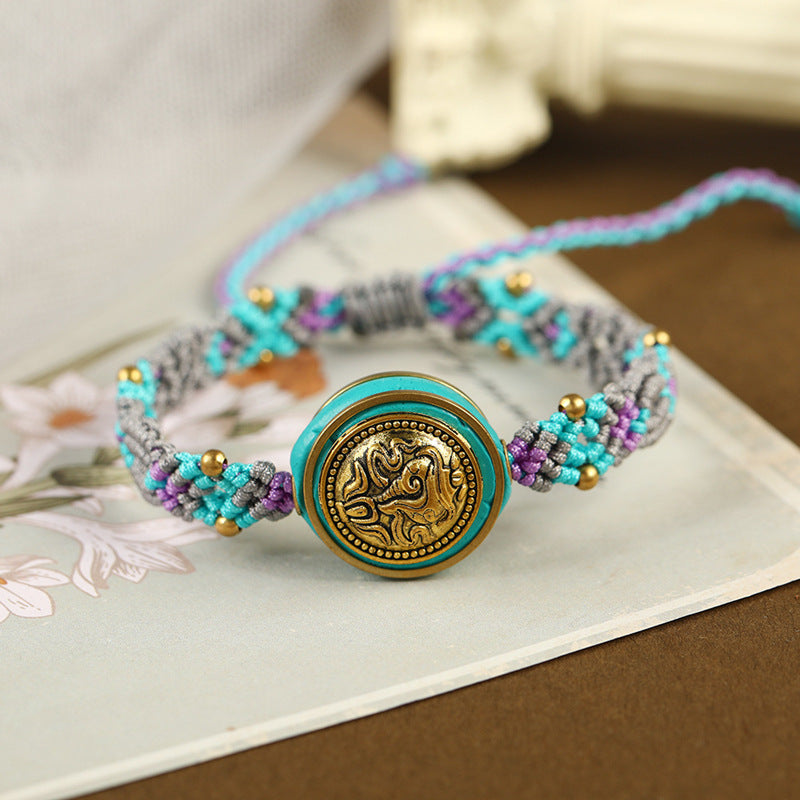 Women's Design Nepal Tibetan Ethnic Style Retro Hand Woven Bracelets