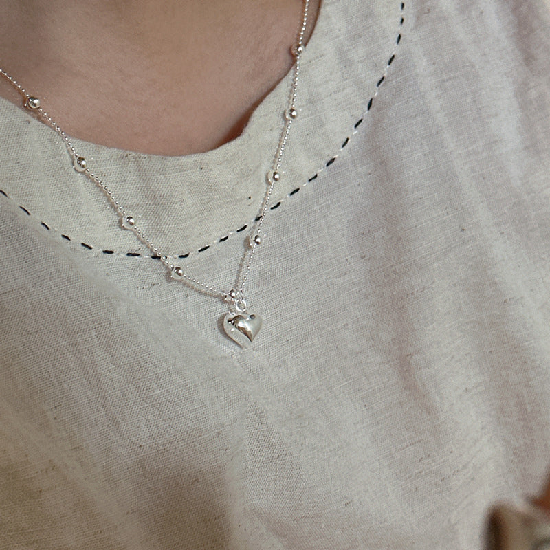 Sier Love Sweet Cool Wear Ornament Necklaces