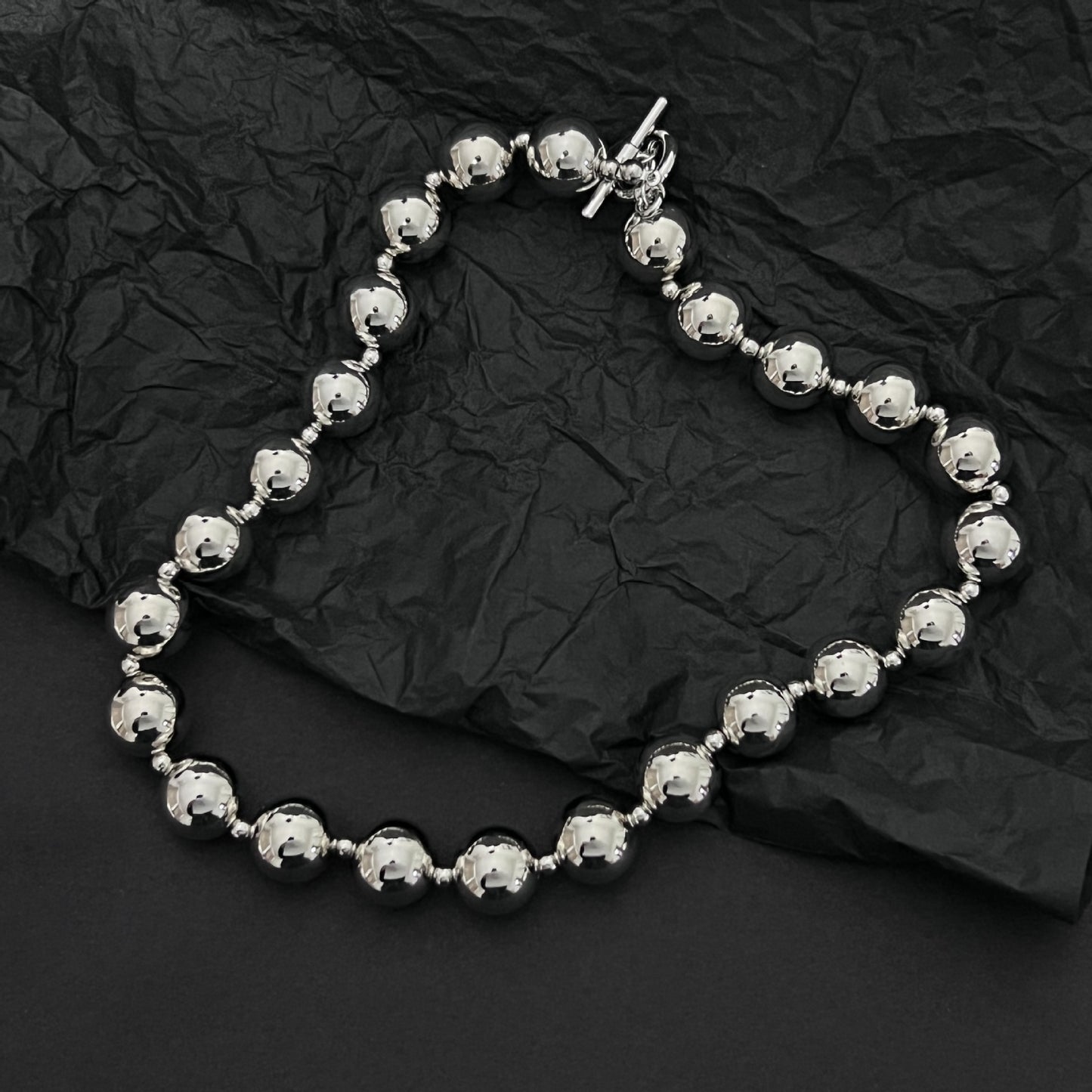 Geometric Brushed Metal Pearl Fashion Temperament Clavicle Necklaces