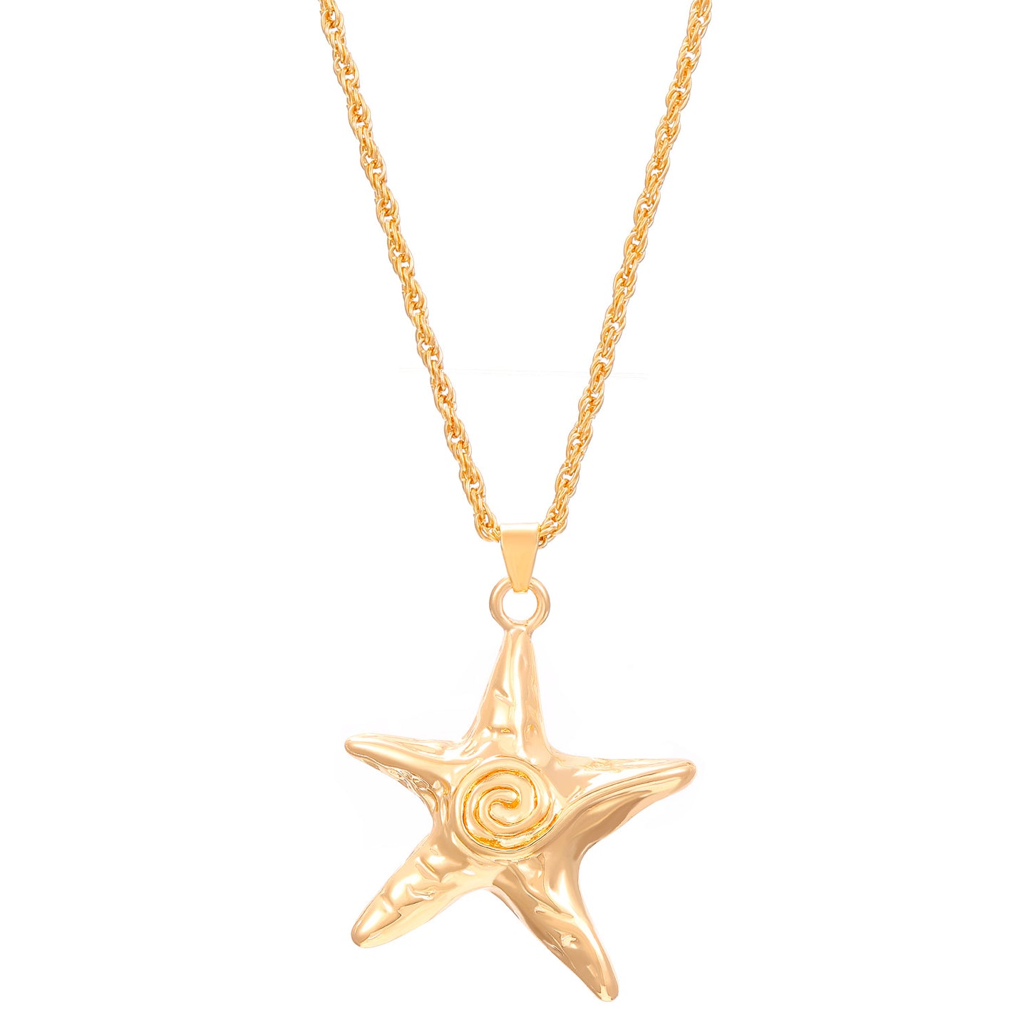 Sweet Cool Five-pointed Star Ear Personality Retro Exaggerated Starfish Jewelry Set