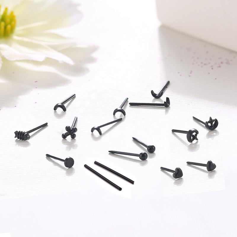 Boucles d'oreilles à épingle transparente en plastique pour femmes