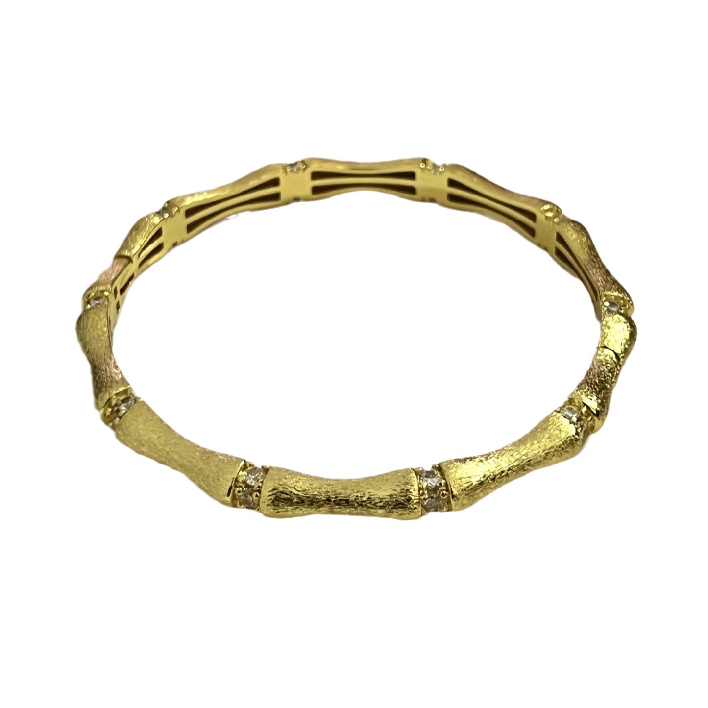 Chinese Retro Brushed Golden Bamboo Female Special Interest Light Luxury Bracelets