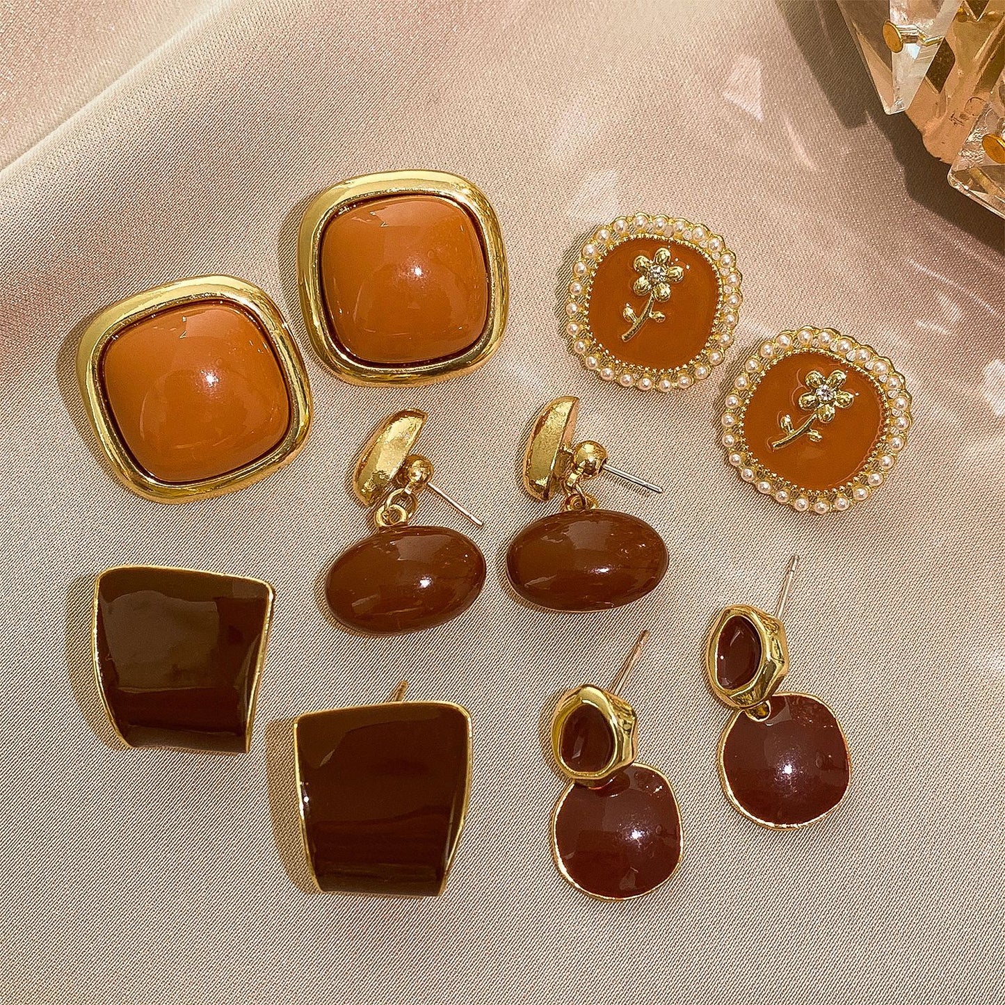 Women's Style Sier Needle Elegant High-grade Warm Earrings