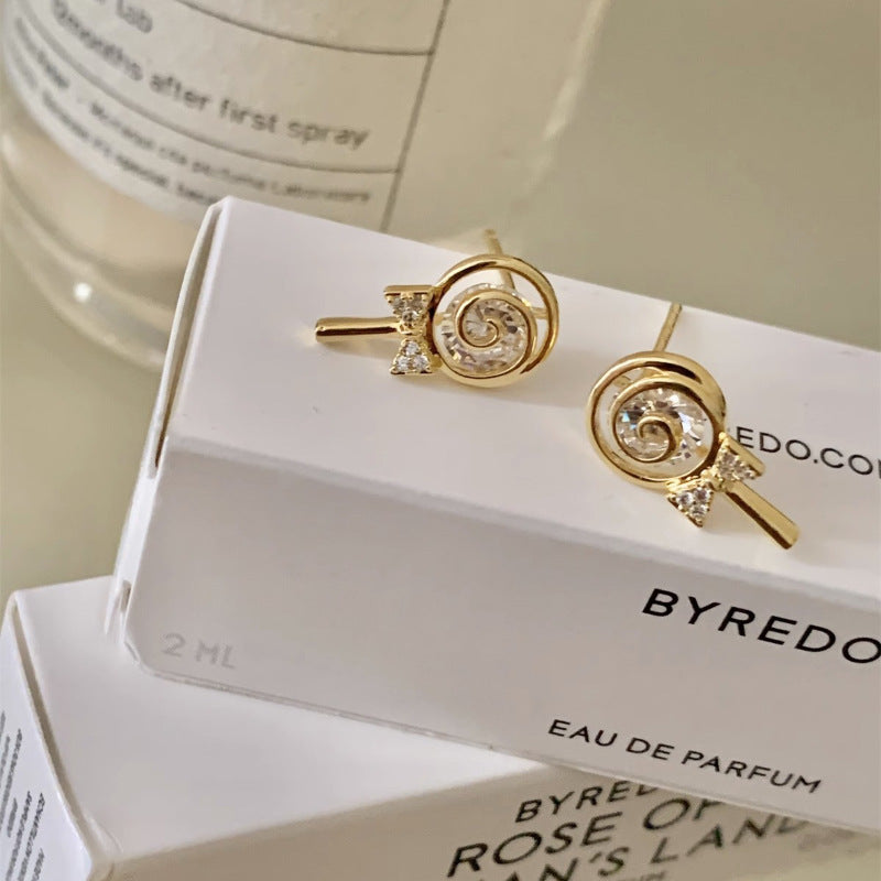 Women's Lollipop Zircon For French Style Temperament Earrings
