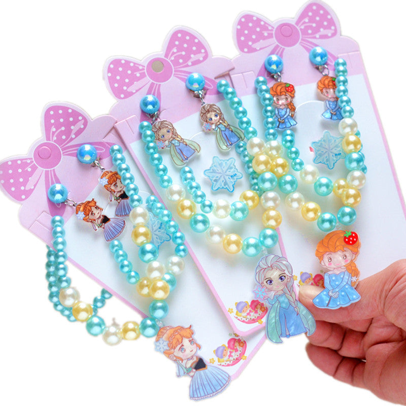 Costume de Style occidental princesse pour enfants, accessoires mignons, colliers