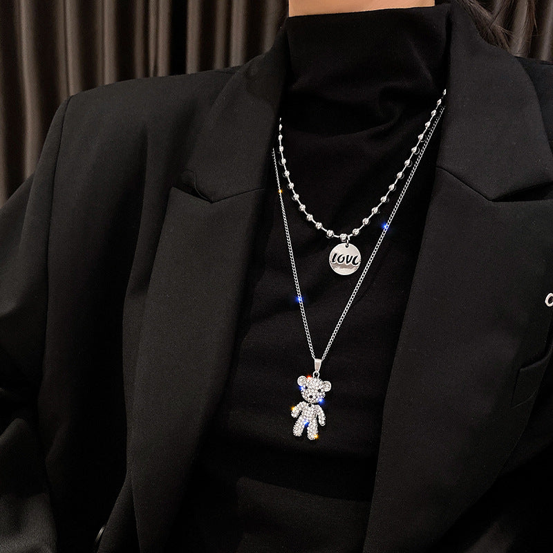 Women's Bear Autumn Tide Clavicle Chain Hip Necklaces
