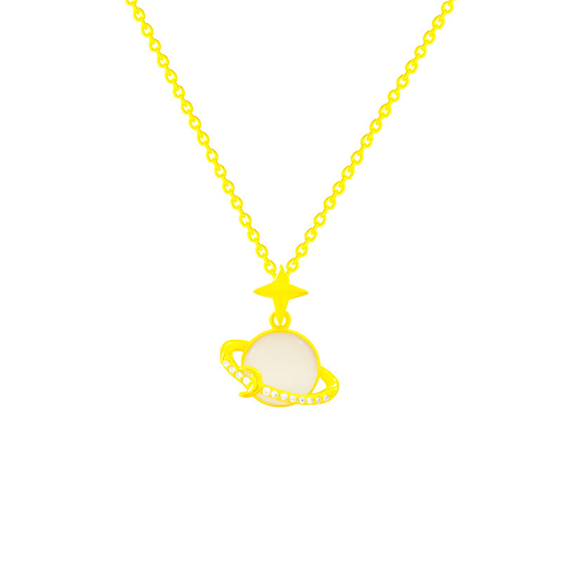 Women's Earth Moon Design Sense Simple Temperament Entry Necklaces