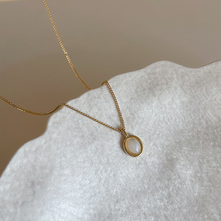 Pendentif opale pour femmes, pour concevoir des colliers de tempérament simples et personnalisés