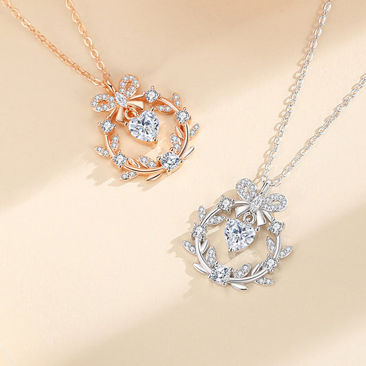Women's Garland Flower Bow Korean Style Fresh Necklaces