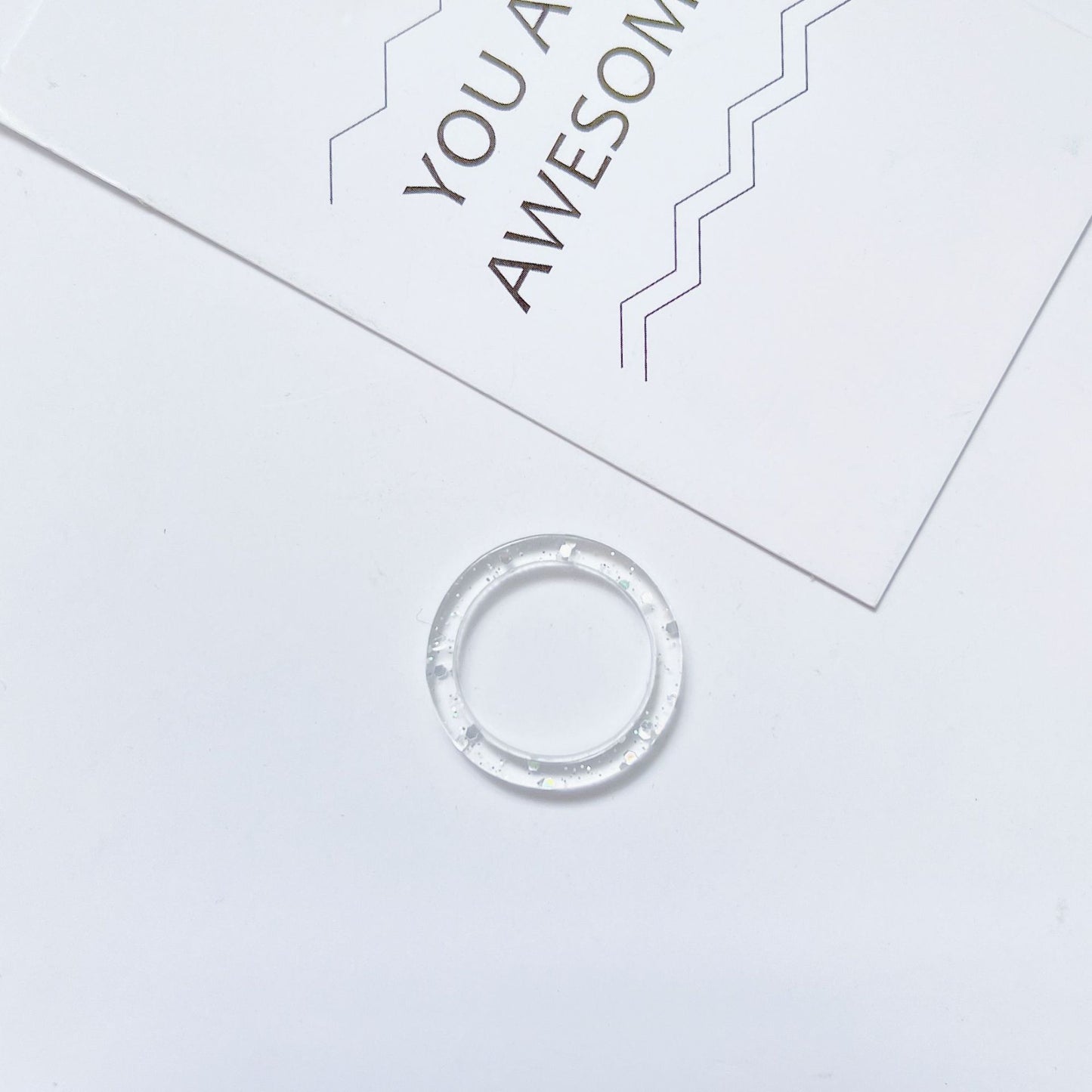 Acrylic Acetate Simple Fashion Young Personalized Rings