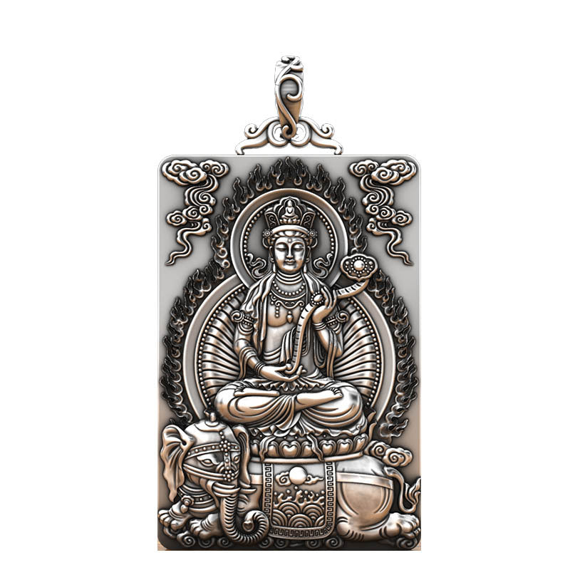 Buddha Bodhisattva Pendant Male Zodiac Sign Necklaces
