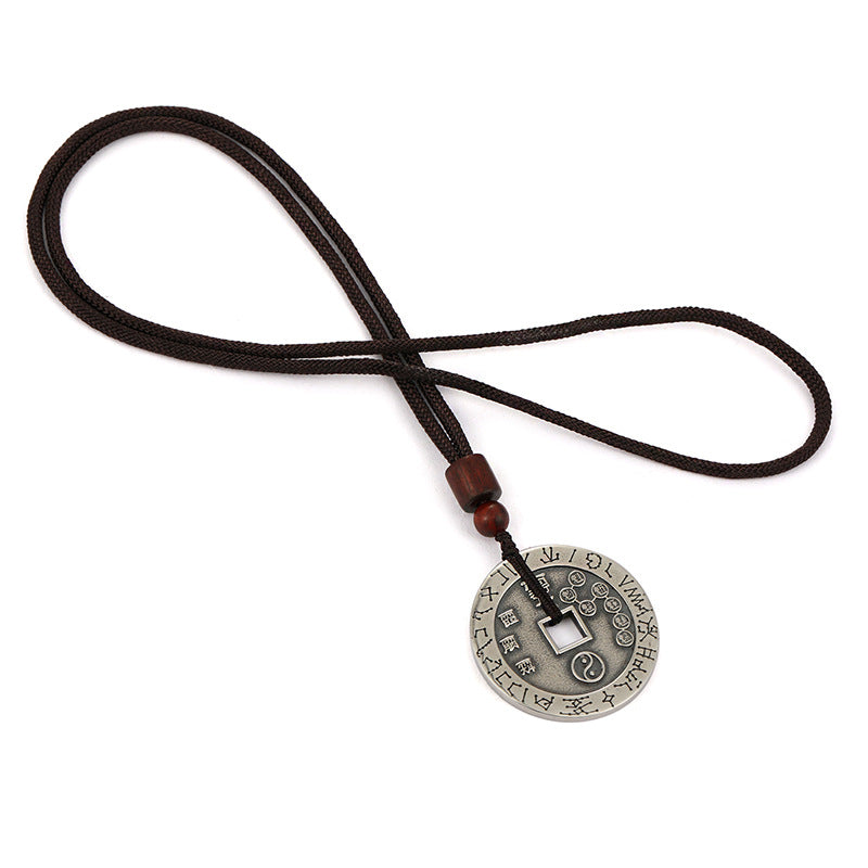 Pendentif plaque ronde Dipper pour hommes, colliers Vintage Mountain Ghost