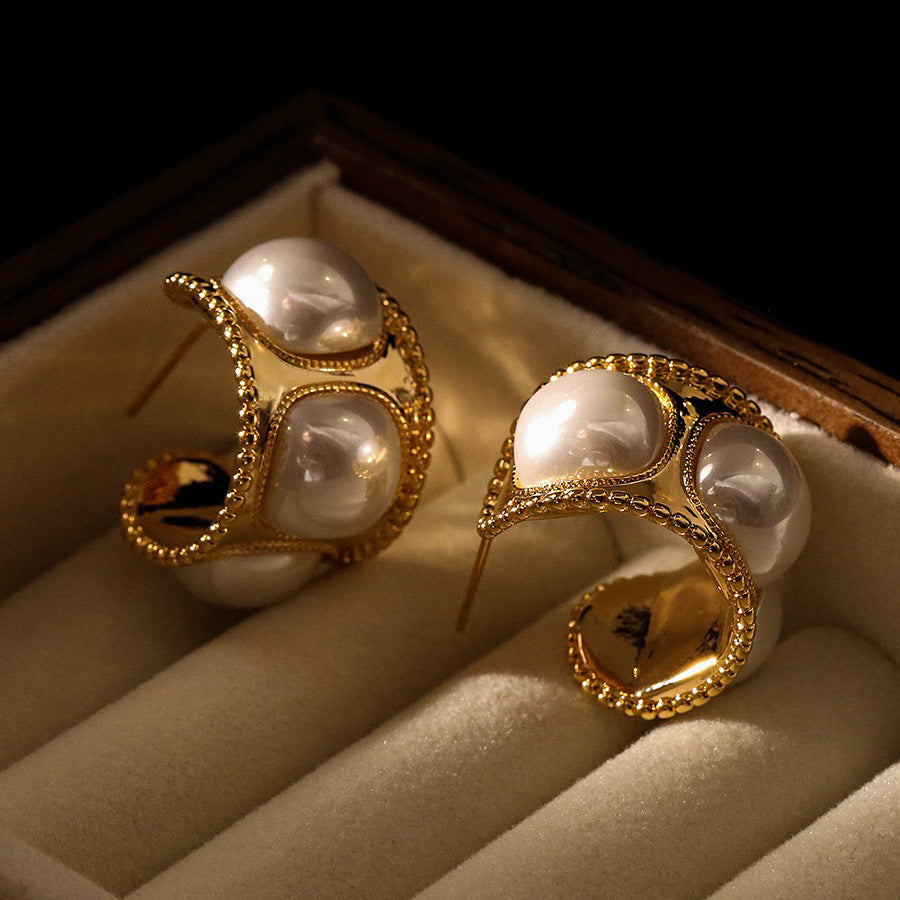 Women's Pearl For Trendy Light Luxury High-grade Earrings