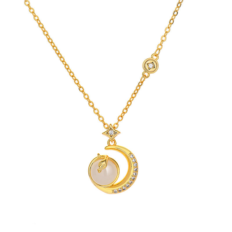 National Fashion Palace Style Real Gold Star Necklaces