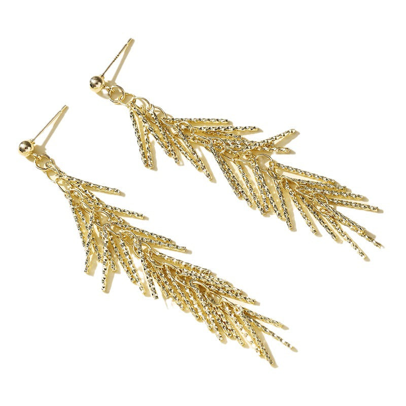Elegant Small Sier Pin Eardrops Light Luxury And Simplicity Earrings