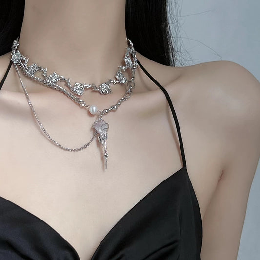 Fire Stone Female Sweet Cool Hot Necklaces