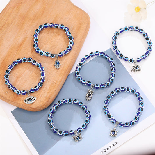 Turkish Blue Eyes Fatima Palm Devil Bracelets