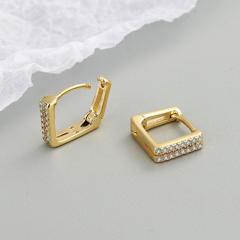 Women's Trendy Elegant Simple Summer Fashion Square Earrings