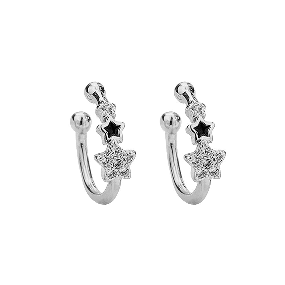 Live Broadcast Clip Female Cute Pentagram Without Pierced Ear Buckle