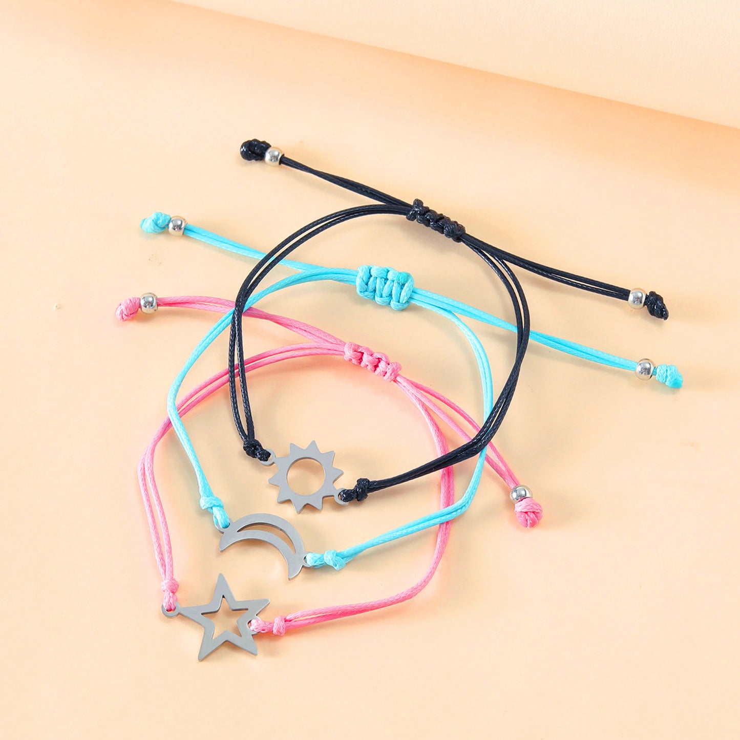 Sonne-Mond-Stern-Back-to-School-Armbänder