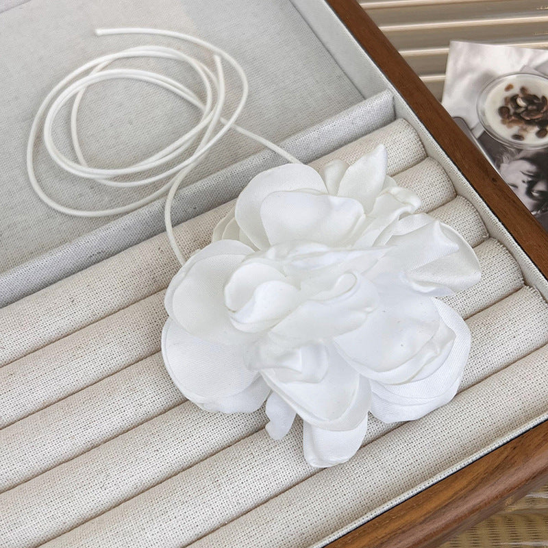 Flower Strap Rose Female Neck Band Necklaces