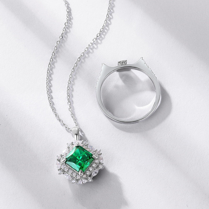 Bagues en argent sterling de style de luxe abordable avec strass