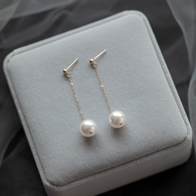 Long Fringe Summer High-grade Square Round Face Cheongsam Earrings